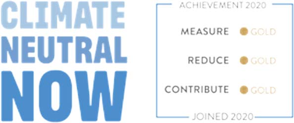 Climate Neutral NOW Achievement 2020 Logo